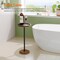 Lightweight Round Accent Table – Sofa, Chair, or Bathtub Companion